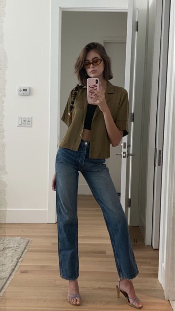 Kaia Gerber Inspired K-Fashion Look #30