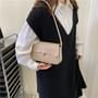 Maorong - Faux Leather Flap Shoulder Bag