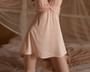 Candyiry - Halter Lace Panel Slip Dress / Thong / Lace Gloves / Set