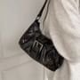 Indenis - Buckled Faux Leather Shoulder Bag